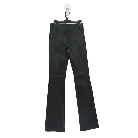 Morris Co x Paige Women 24 High Rise Manhattan Jeans Black Mallow Floral Coated - Picture 6 of 9